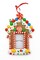 Christmas Ornament - Glossy Gingerbread Gingerbread House Frame. Wizardi Festive Decoration F07-N2-8-SEE200C